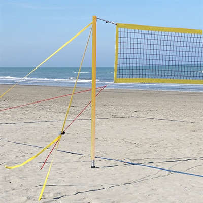 extreem dood gaan Continu Gameballs Beach Volleybal set Pro Beach in de Beachvolley set met net en  palen beach volley sets beach volleybalshop van Gameballs